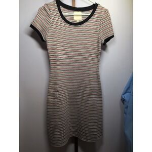 ModCloth Multicolor‎ Braided Rope Striped Dress XS